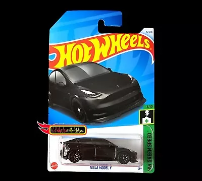 Buy Hot Wheels TESLA MODEL Y GREEN SPEED F CASE 2024 • 3.99£
