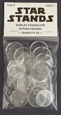 Buy Pack Of 20 Star Wars Vintage Action Figure Display Stands Palitoy Kenner 1977  • 7.49£