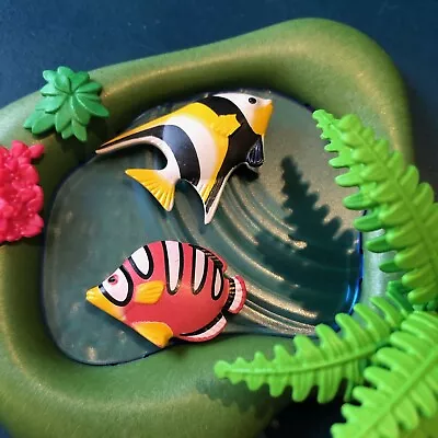 Buy Playmobil Ocean & Aquarium Sea Creatures: Tropical Fish With “pool” • 2.75£