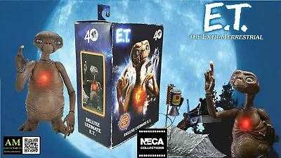 Buy NECA E.T. - 40th ANNIVERSARY - E.T. - ULTIMATE DELUXE ACTION FIGURE LED - NEW/ORIGINAL PACKAGING • 69.63£