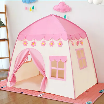 Buy Kids Fairy Playhouse Playing Tent Pop Up Castle Princess House Teepee Boys Girls • 16.95£