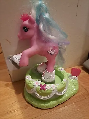 Buy My Little Pony G3 Ice Skating Glitter Glide + Base Unboxed Good Condition Hasbro • 10£