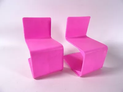 Buy Vintage Barbie Accessories Dining Room Furniture 2 Chairs/Cantilever Like Abbi (13302) • 10.24£