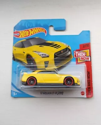 Buy 1/64 Hot Wheels '17 Nissan GT-R R35 Yellow Short Card JDM • 2.99£