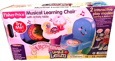 Buy Fisher Price Laugh & Learn Musical Learning Chair With Activity Table Blue - NIB • 58.34£