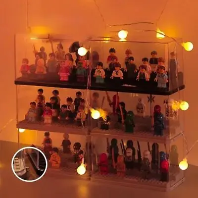 Buy Acrylic Display Cabinet Case For Lego Figures Minifigures Box Building Blocks UK • 9.99£
