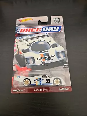 Buy 2017 Hot Wheels PORSCHE 962 Race Day Car Culture Real Riders Combine Postage New • 39.99£