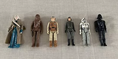 Buy Star Wars Kenner Vintage Figure Bundle AT-AT Rebel Hoth Bib Chewbacca Vader Good • 44.99£