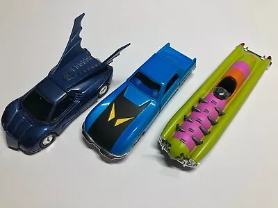 Buy 3x Batman Cars - Corgi Batmobile X 2 - Mothman Car X 1 - 1:43 Scale VGC • 4.99£
