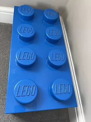 Buy Lego Large 8 Stud Stackable Storage 2x4 Brick Box Blue • 15.30£