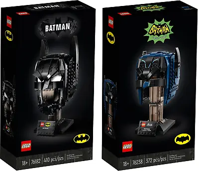 Buy LEGO DC Batman Cowl 76182 And Classic TV Series Batman Cowl 76238 - #2 • 109.99£