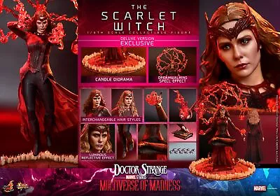 Buy Ready! Hot Toys MMS653 The Multiverse Of Madnes 1/6 Scarlet Witch Deluxe Figure • 349£