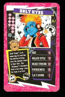 Buy 1 X Info Card Monster High Character Holt Hyde - R110 • 2.29£