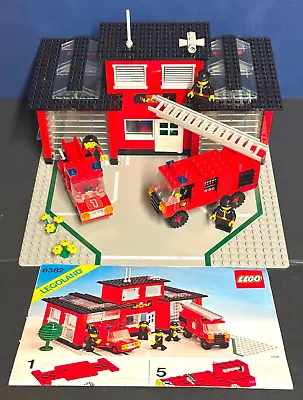 Buy LEGO 6382 Legoland Fire Station Vintage Complete With Box & Instructions • 78.01£