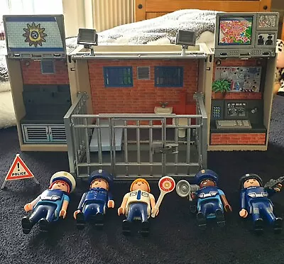 Buy Playmobil Compact Police Station/added Extras Including Figures/2013 • 10£