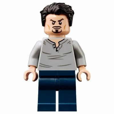 Buy Lego Tony Stark Open Neck Shirt Minifigure SH666 Iron Man Armory 76167 NEW • 6.77£
