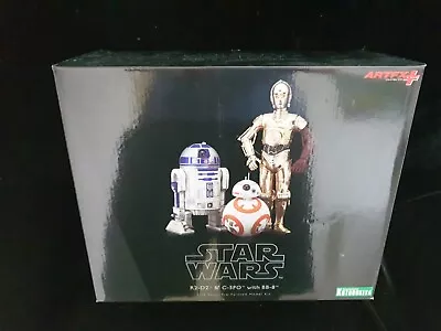 Buy Kotobukiya Art Fx Star Wars R2-d2 C-3po Bb-8 Figure Set Mib • 89.99£