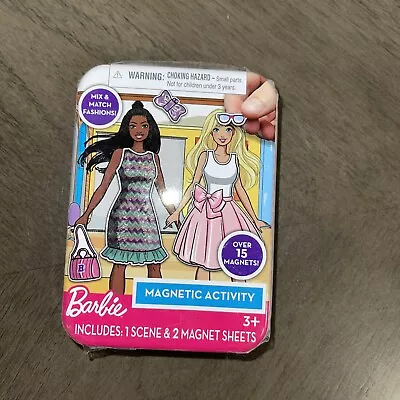 Buy NEW Barbie Mix & Match Fashions Magnetic Activity 4”x3” Tin Over 15 Magnets • 7.23£
