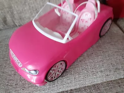 Buy Barbie Pink Convertible Car 33cm Long By Matel Pink Wheels  Bdf38 • 7.99£