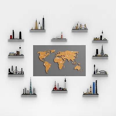Buy Display Shelf For Lego Architecture Cities / Wall Mounted Shelf London  / Paris • 29.99£