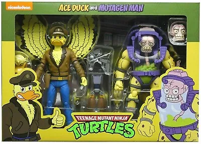 Buy Official NECA TMNT Cartoon Ace Duck Mutagen Man 2 Pack 7  Action Figures NEW! • 26.99£