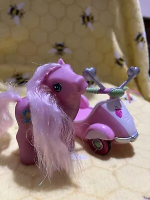 Buy My Little Pony G3 Shimmer Pony Pinkie Pie Party Rare Pose Hasbro With SCOOTER • 12.50£
