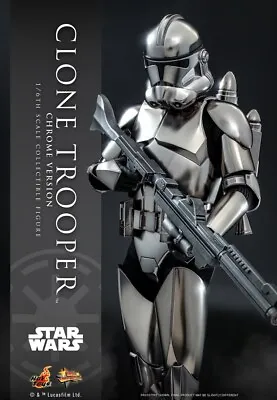 Buy Star Wars Hot Toys 910741 Chrome Clone Trooper MMS643 New Sealed • 225£