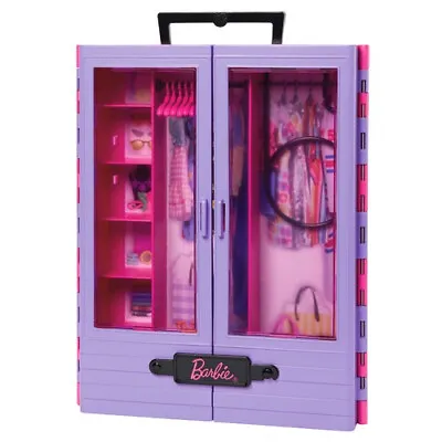 Buy Barbie Ultimate Closet Lilac Wardrobe For Dolls Clothes • 25.99£