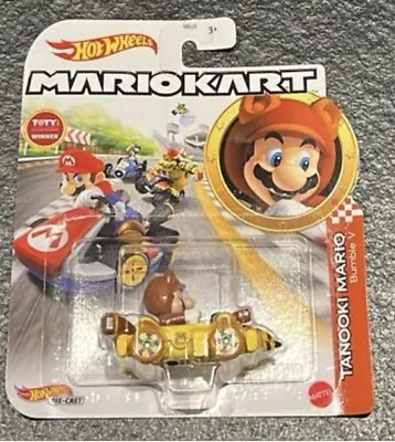 Buy Mattel Hot Wheels Mario Kart Tanooki Mario Bumble V - Diecast Car • 20£