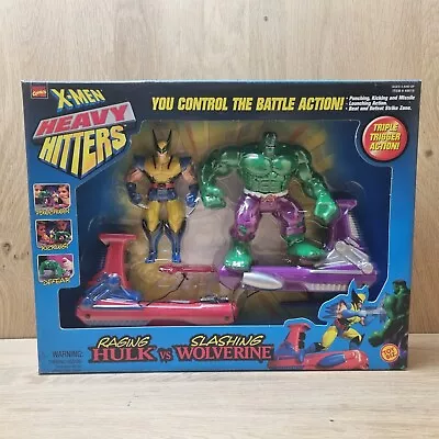 Buy Marvel Heavy Hitters X-Men Raging Hulk Vs Slashing Wolverine New Toy Biz 1997 • 42.98£