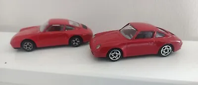 Buy  BURAGO PORSCHE 911 CARRERA RED Not Hot Wheels 1/43 X2 • 13.99£