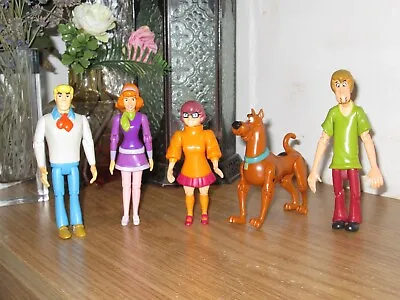 Buy X5 Scooby Doo Toy Figures With Moveable Joints 2001 Hanna-Barbera Equity • 9.99£