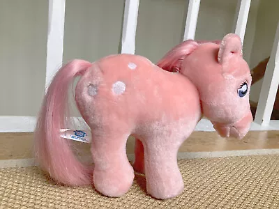 Buy MY LITTLE PONY G1 Plush Pink COTTON CANDY Soft Toy HASBRO SOFTIES VINTAGE 80's • 17.99£