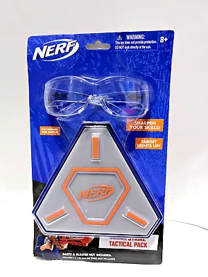 Buy NERF Flash Strike Tactical Pack Elite Glasses Target Lights Up ! Playset • 12£