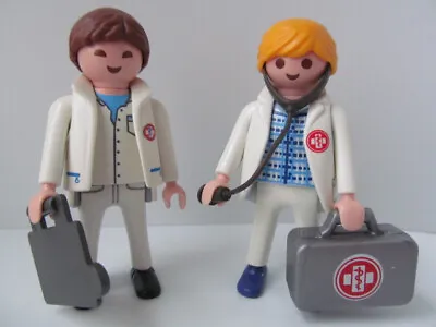 Buy Playmobil 2 Doctors Or Vets (lady & Man) NEW Hospital/animal Clinic Figures • 7.99£