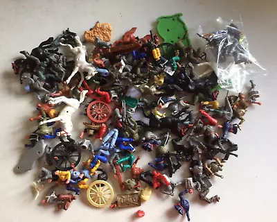 Buy Job Lot Vintage Plastic 'Timpo Swoppets' COWBOYS/INDIANS/SOLDIERS/KNIGHTS Etc • 4.99£
