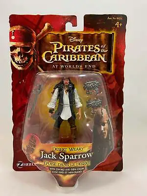 Buy 2007 Zizzle PIRATES OF THE CARIBBEAN: Desert Weary Jack Sparrow MOC • 3.99£