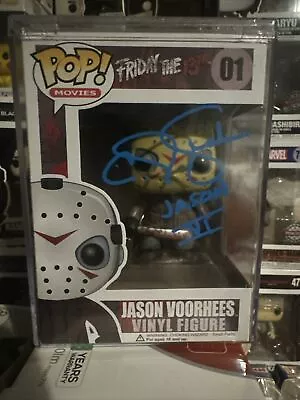 Buy Signed Autograph Funko POP #01 Jason Voorhees Friday The 13th CJ Graham With COA • 100£