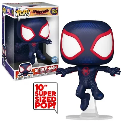 Buy Funko POP! Marvel Miles Morales Spider-Man ATSV #1236 10-Inch Vinyl Figure New • 36.39£