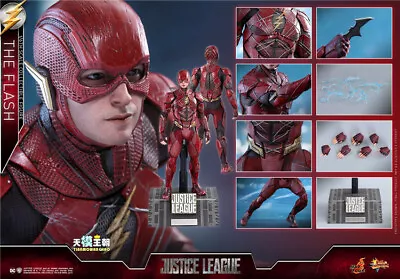 Buy Ready! Hot Toys MMS448 Justice League The Flash Ezra Miller 1/6 Figure Open • 464.48£