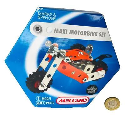 Buy Toy Meccano Micro Kit Maxi Motorbike Bike M&S Boxed Construction Metal Ncb • 12.79£