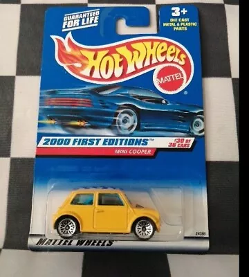 Buy  Hot Wheels 2000 First Editions Mini Cooper Long Card Collerctor No 090 • 12£