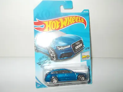 Buy Hot Wheels '17 Audi Rs 6 Avant Blue Very Rare Moc • 18.99£