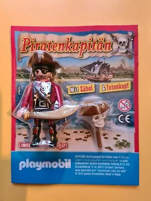 Buy PLAYMOBIL Limited Edition PIRATE CAPTAIN With Saber + Skull • 5.17£
