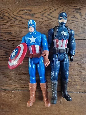 Buy Marvel 2 Captain America Hasbro Movable Action Figures 2018/2019 • 7£