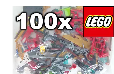 Buy 100 X LEGO Genuine City Ninjago Minifigure Accessories Weapons & More Lot Bundle • 6.49£