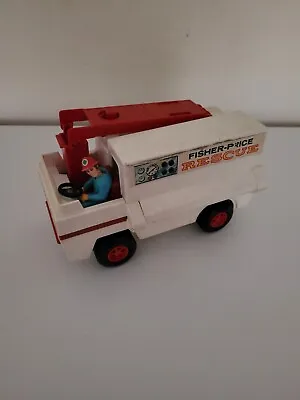 Buy Vintage Fisher Price Adventure People Emergency Rescue Ambulance Truck • 7.99£