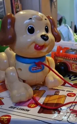 Buy Vintage Pull Along Toy  Fisher Price Dog  • 2.99£