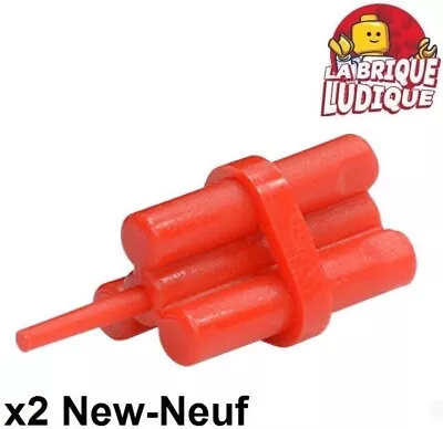 Buy LEGO 2x Minifig Tool Dynamite Sticks Bundle Stick Wick Red/Red 64728 NEW • 1.07£