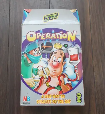 Buy MB Hasbro Games: Operation Travel Game, Battery Operated *Tested & Working* • 6.99£